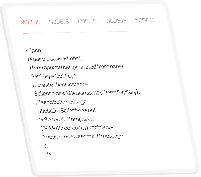 نمونه کد نویسی