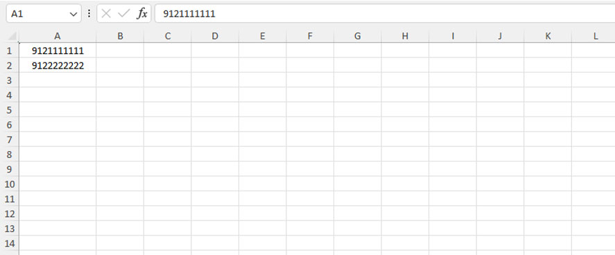 ارسال پیامک با اکسل