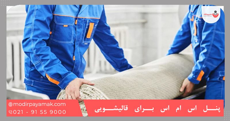 پنل اس ام اس قالیشویی