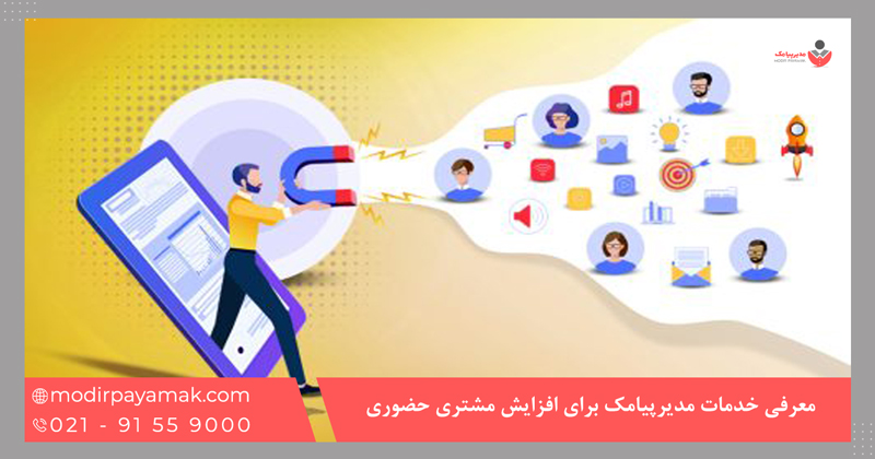 معرفی خدمات مدیرپیامک برای افزایش مشتری حضوری