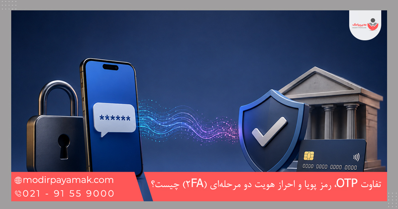 تفاوت OTP، رمز پویا و احراز هویت دو مرحلهای (2FA) چیست؟